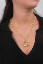 14 Ayar Altın 65 cm Burgu Zincir Kolye 42