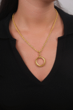 14 Ayar Altın 65 cm Burgu Zincir Kolye 42 - Görsel 2