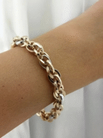 14 Ayar Altın Cetaş Hallow Bileklik - Görsel 2