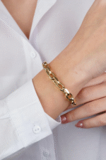 14 Ayar Altın Zincir Bileklik 592 - Görsel 2