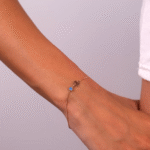 14 Ayar Rose Altın Nazar Boncuklu Yonca Bileklik 78