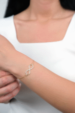 14 Ayar Altın Taşlı Sonsuzluk Bileklik 73