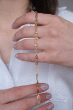 14 Ayar Altın Sade Bileklik 497 - Görsel 3