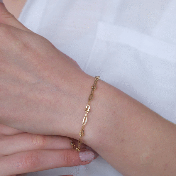 14 Ayar Altın Sade Bileklik 497