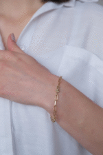 14 Ayar Altın Ataç Zincir Bileklik 494