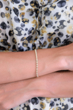 14 Ayar Altın Top Sıralı Bileklik 433 - Görsel 2