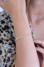 14 Ayar Altın Top Sıralı Bileklik 433