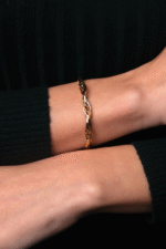 14 Ayar Altın Burgu Zincir Bileklik 321 - Görsel 3