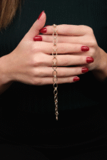 14 Ayar Altın Halka Zincir Bileklik 317 - Görsel 3