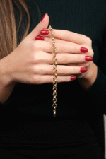 14 Ayar Altın Zincir Bileklik 334 - Görsel 3