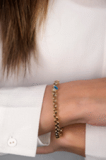 14 Ayar Altın Nazar Boncuklu Bileklik 11 - Görsel 2