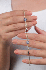 14 Ayar Altın Uğur Böcekli Çocuk Bileklik 38 - Görsel 3