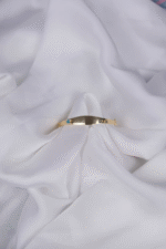 14 Ayar Altın Mavi Çiçekli Çocuk Kelepçesi 17 - Görsel 2