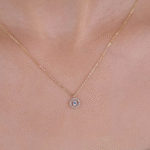 14 Ayar Altın Taşlı Kolye 6