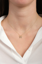 14 Ayar Altın Kedi Kolye 196