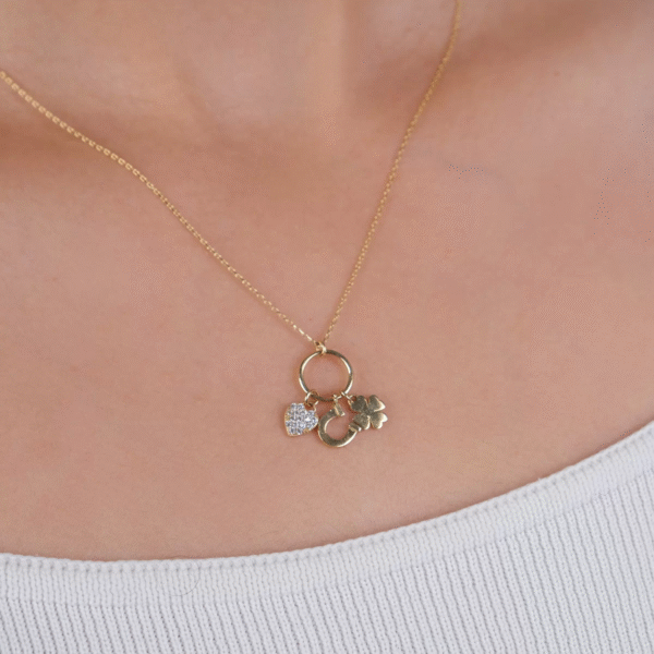 14 Ayar Altın Şans Kolye 172