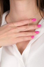 14 Ayar Altın Taşlı Kolye 61 - Görsel 2