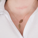 14 Ayar Kolye İkili Yaprak Kolye 160