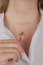 14 Ayar Kolye İkili Yaprak Kolye 160 - Görsel 2