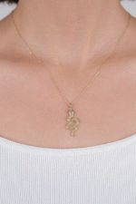 14 Ayar Altın Yılan Kolye 91 - Görsel 2