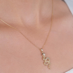 14 Ayar Altın Yılan Kolye 91