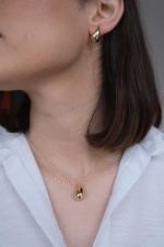 14 Ayar Altın Damla Kolye 483 - Görsel 3