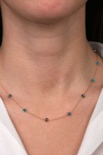 14 Ayar Altın Nazar Boncuklu Kolye 207 - Görsel 2