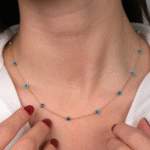 14 Ayar Altın Nazar Boncuklu Kolye 207