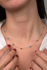 14 Ayar Altın Nazar Boncuklu Kolye 207