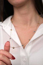 14 Ayar Altın Nazar Boncuklu Kolye 3