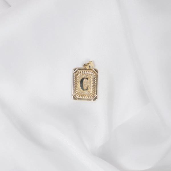 14 Ayar Altın C Harfi Hediyelik Kolye Ucu 1