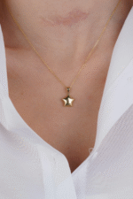 14 Ayar Altın Yıldız Kolye Ucu 264 - Görsel 2