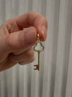 14 Ayar Altın Sade Anahtar Kolye Ucu 184