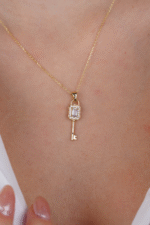 14 Ayar Altın Anahtar Kolye Ucu 267 - Görsel 4