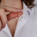 14 Ayar Altın Taşlı Yıldız Kolye Ucu 263