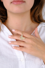 14 Ayar Altın Kelebekli Kolye Ucu 244 - Görsel 4