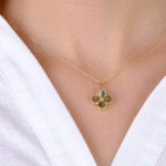 14 Ayar Altın Yonca Kolye Ucu 235