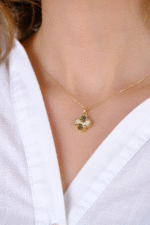 14 Ayar Altın Yonca Kolye Ucu 235 - Görsel 2