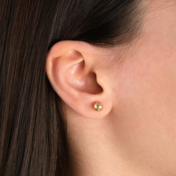 14 Ayar Altın Top Küpe 130