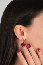 14 Ayar Altın Burgu Desen Halka Küpe 87