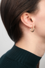 14 Ayar Altın Halka Küpe 321