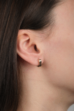 14 Ayar Altın Kare Küpe 125 - Görsel 2