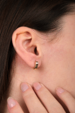 14 Ayar Altın Kare Küpe 125