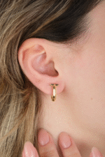 14 Ayar Altın T Küpe 554