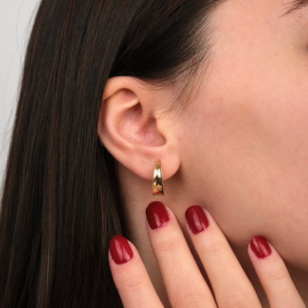 14 Ayar Altın Halka Küpe 191