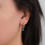 14 Ayar Altın Göz Sallantılı Gurmet Küpe 47