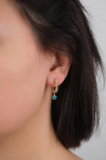 14 Ayar Altın Göz Sallantılı Gurmet Küpe 47