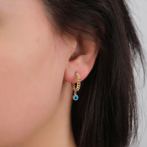 14 Ayar Altın Göz Sallantılı Gurmet Küpe 47