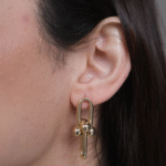 14 Ayar Altın T Küpe 598