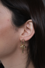 14 Ayar Altın T Küpe 598 - Görsel 2